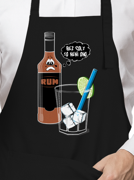 Rum a Cola zástěra Black