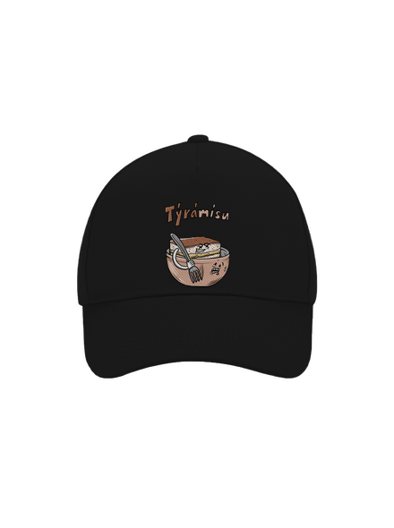 Týrámísu kšiltovka baseballka Black