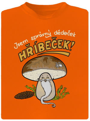 Babka a hříbeček pánské sportovní tričko Neon Orange