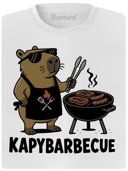 Kapybarbecue dámské sportovní tričko White