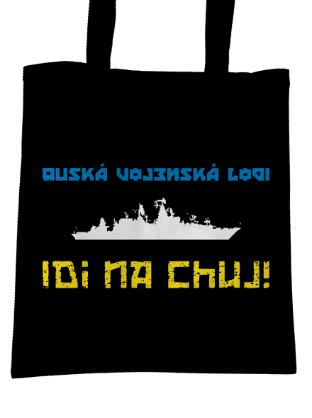 Ukrajina - Lodi idi na chuj taška Black