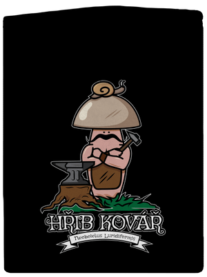 Hřib kovář dámská mikina na zip Black