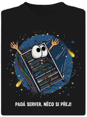 Padá server pánské sportovní tričko Black