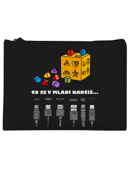 Co se v mládí naučíš taštička Black