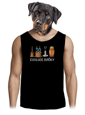 Evoluce svíčky pánské tílko Black