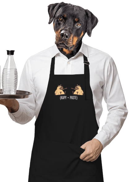 Kapy paste zástěra Black