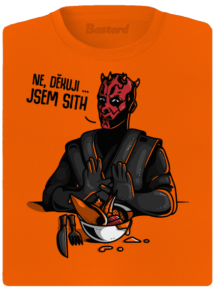 Jsem sith dámské sportovní tričko Neon Orange