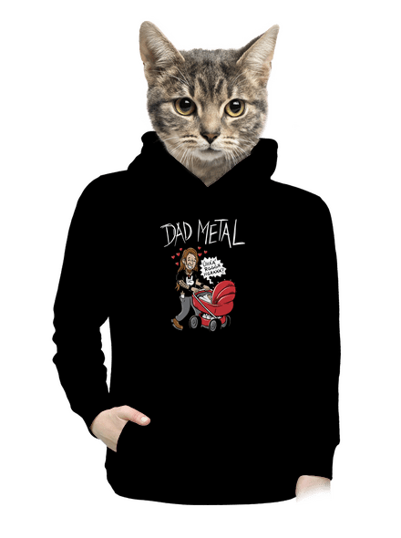 Dad metal dámská mikina klokanka Black