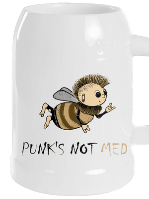 Punks Not Med půllitr White