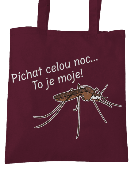 Komár s výdrží taška Burgundy