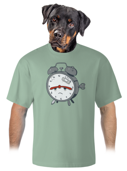 Budíček unisex tričko oversized Sage