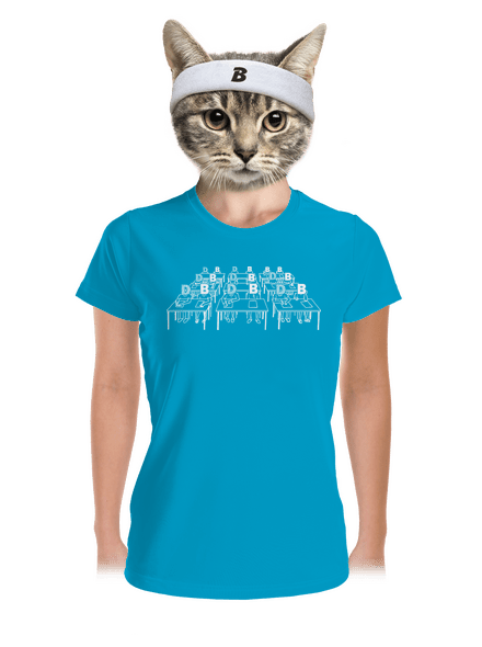 Cimrman: Debil, blbeček dámské sportovní tričko Blue Atol