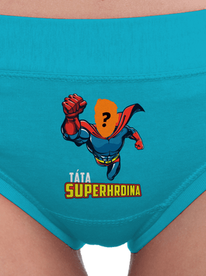 Táta superhrdina dámské kalhotky Turquoise