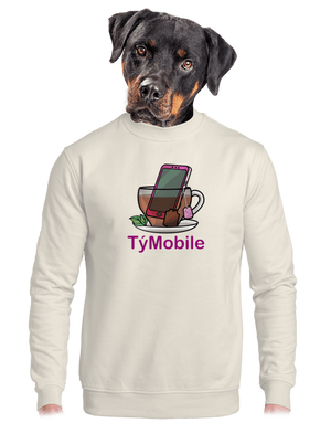 unisex mikina bez kapuce