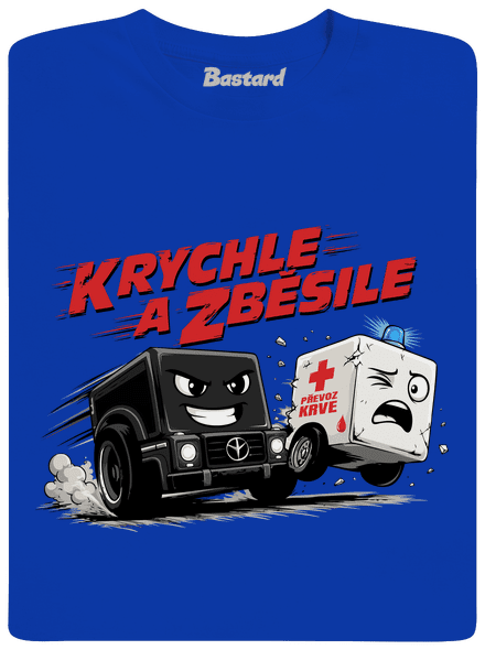 Krychle a zběsile 2.0 pánské dlouhý rukáv Royal Blue