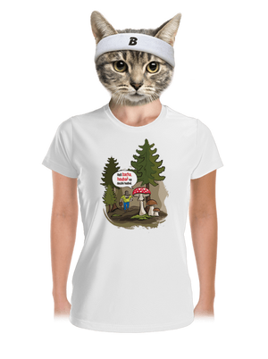 Bacha houbař dámské sportovní tričko White