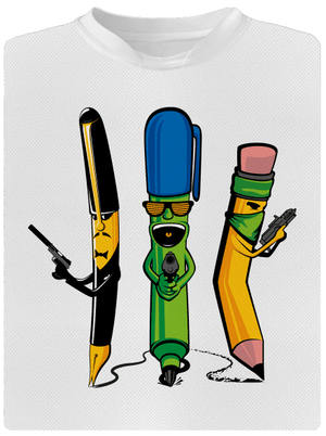 Psací gang dětské sportovní tričko White