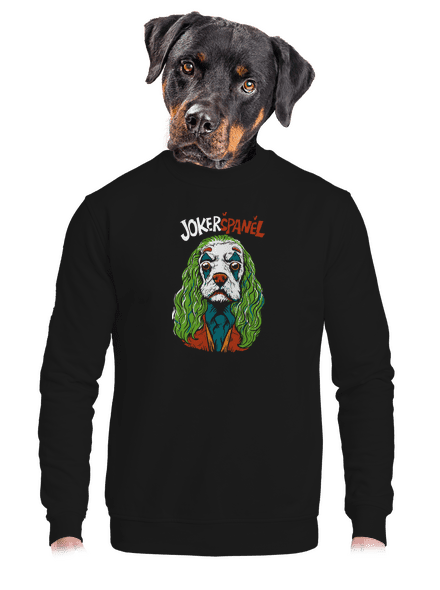 JokerŠpaněl unisex mikina bez kapuce Black