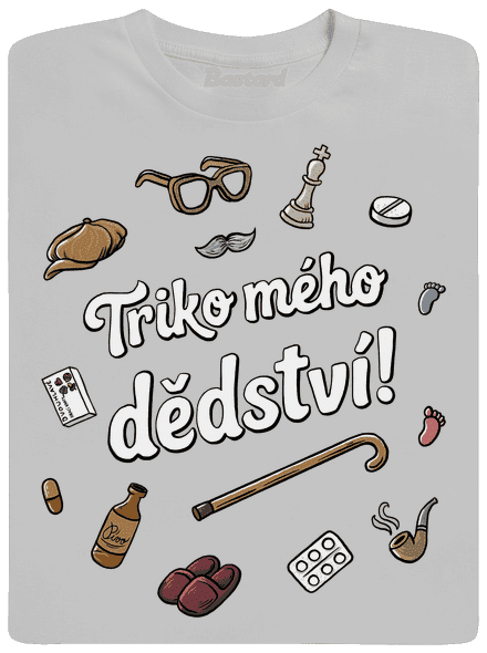 Triko mého dědství pánské tričko Pacific Grey