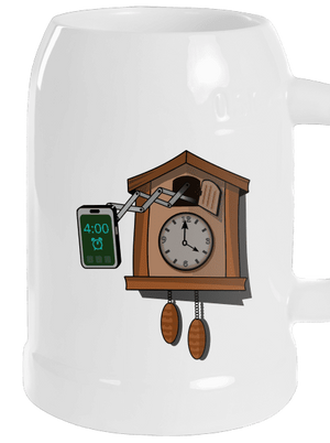 Mobilní kukačky půllitr White