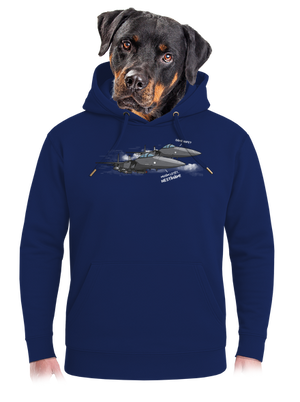 Stíhačka nestíhá unisex mikina premium Navy