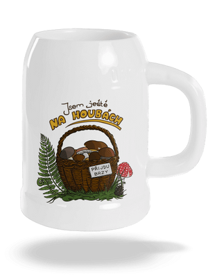 Na houbách půllitr White