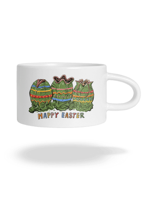 Happy Easter hrnek makronka White