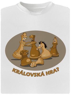 Královská hra pánské sportovní tričko White