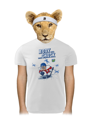 Body check dětské sportovní tričko White