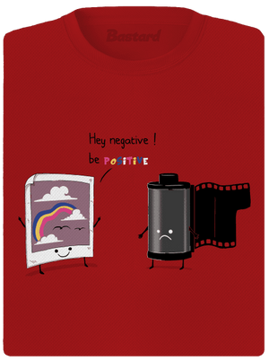 Buď pozitivní dámské sportovní tričko Red Mal