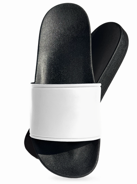 Bez potisku pantofle White