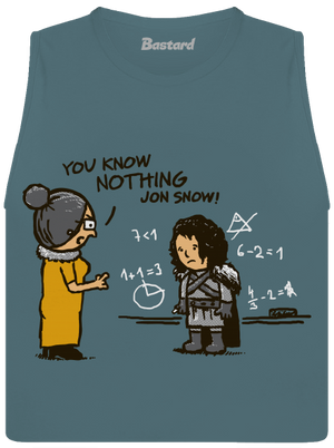 You Know Nothing dámské tílko volné Heather Deep Teal