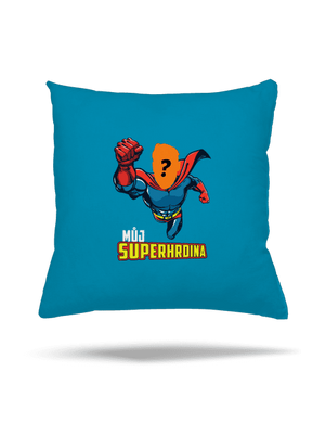 Můj superhrdina polštář Blue Turquoise