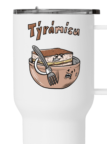Týrámísu termohrnek White