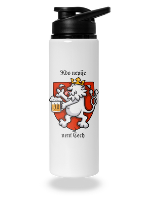 Kdo nepije, není Čech lahev na vodu White