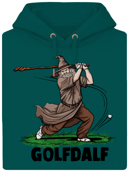 Golfdalf unisex mikina premium Emerald Green