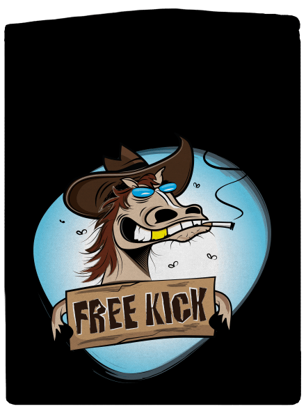 Free kick pánská mikina na zip Black