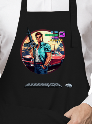 B17: GTA zástěra Black