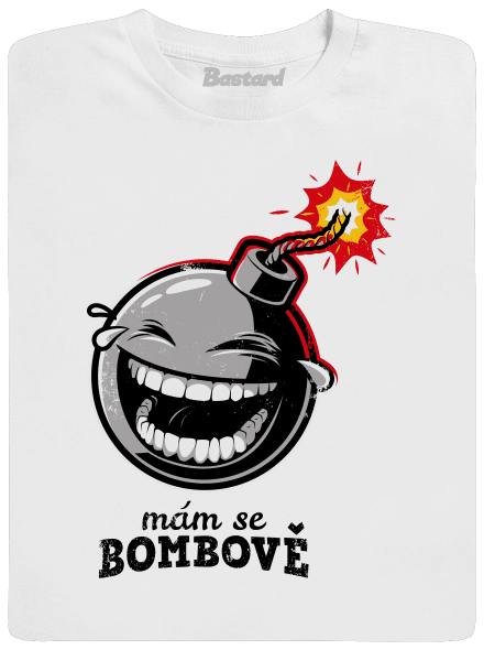 Mám se bombově pánské dlouhý rukáv White