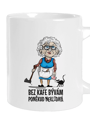 Neklidná bez kafe velký hrnek White