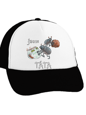 Jsem táta a máma kšiltovka truckerka Black cap