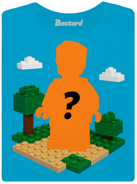 Lego postava z vlastní fotky dámské tričko Blue Atol