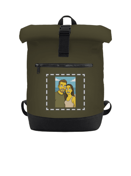 Simpsonovi z vlastní fotky batoh Military Green