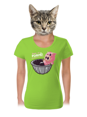 Ve formě dámské tričko Apple Green