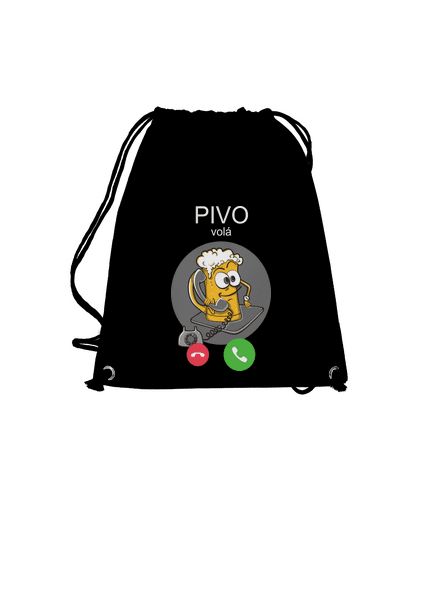 Pivo volá vak Black