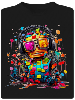 Workaholic robot dětské sportovní tričko Black