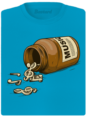 Music Pills dámské sportovní tričko Blue Atol