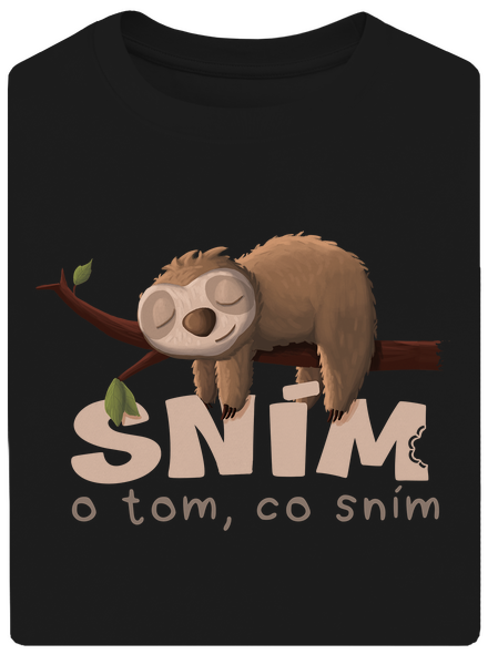 Sním o tom, co sním unisex tričko oversized Black