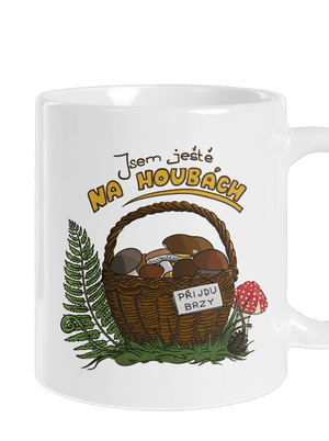 Na houbách klasický hrnek White