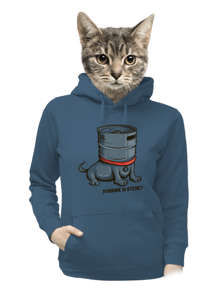 Štěně dámská mikina klokanka Denim